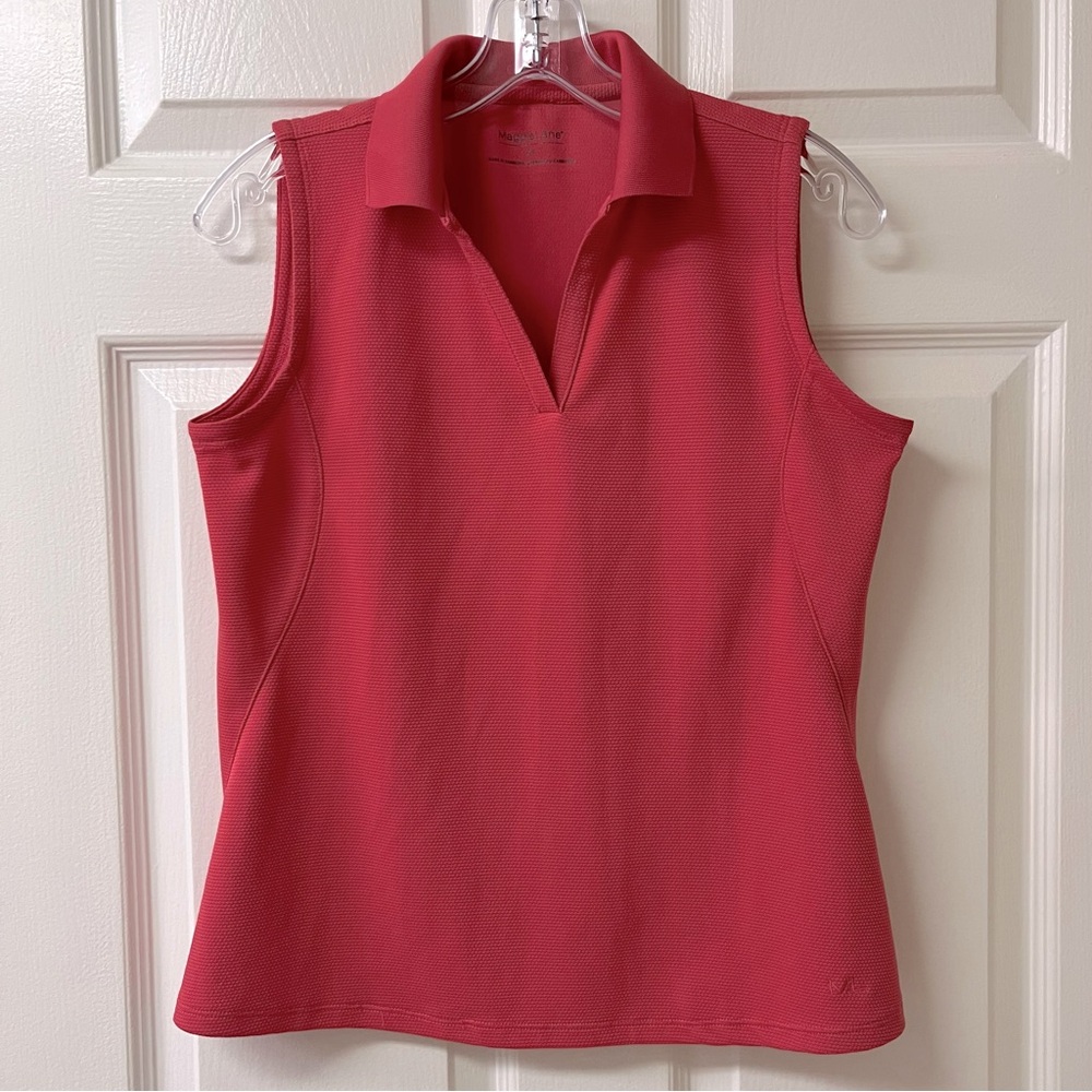 Maggie Lane Sleeveless Golf Polo sz S